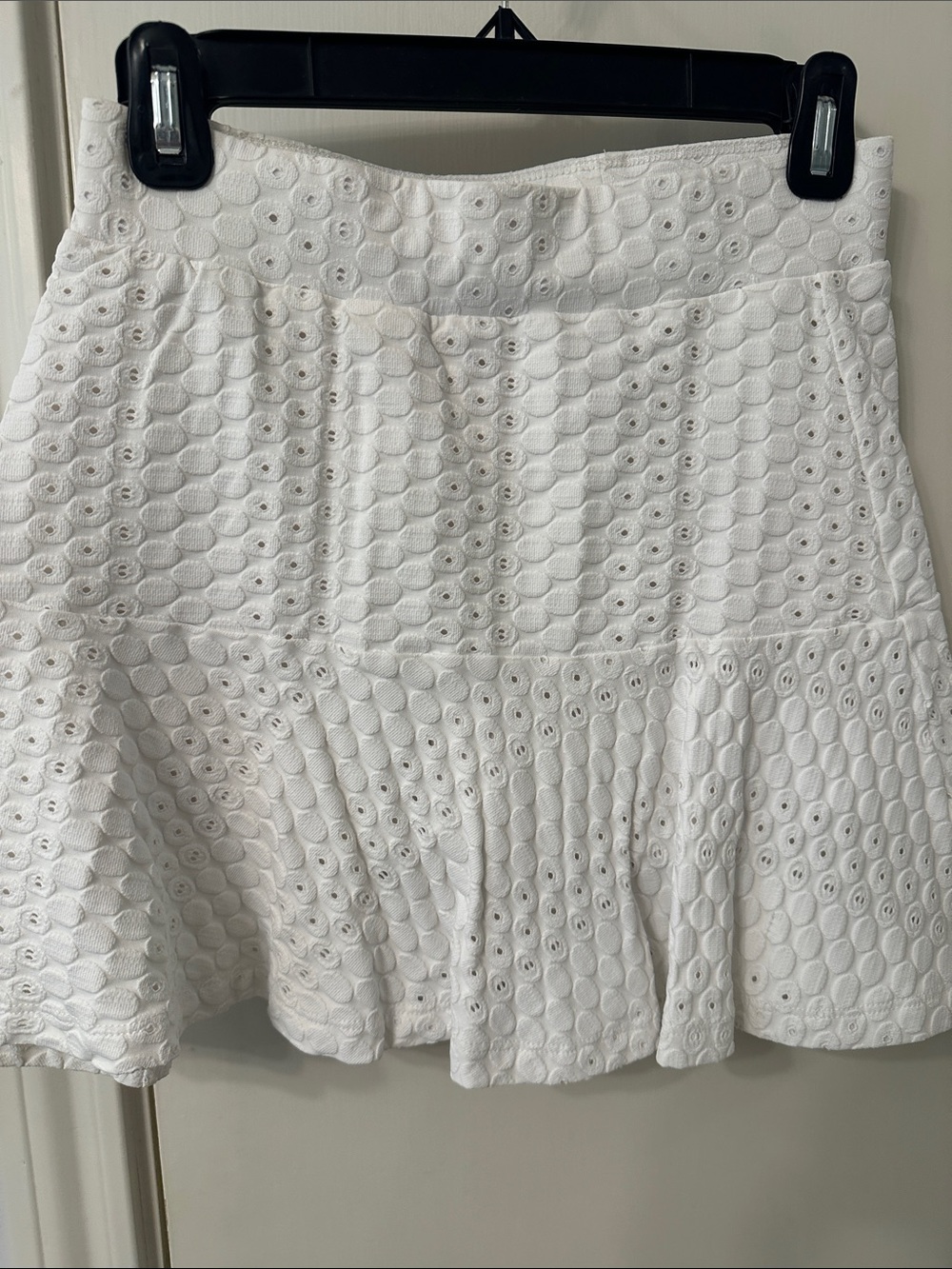 L’Etoile Sport White Eyelet Style Tennis Skirt Skort
